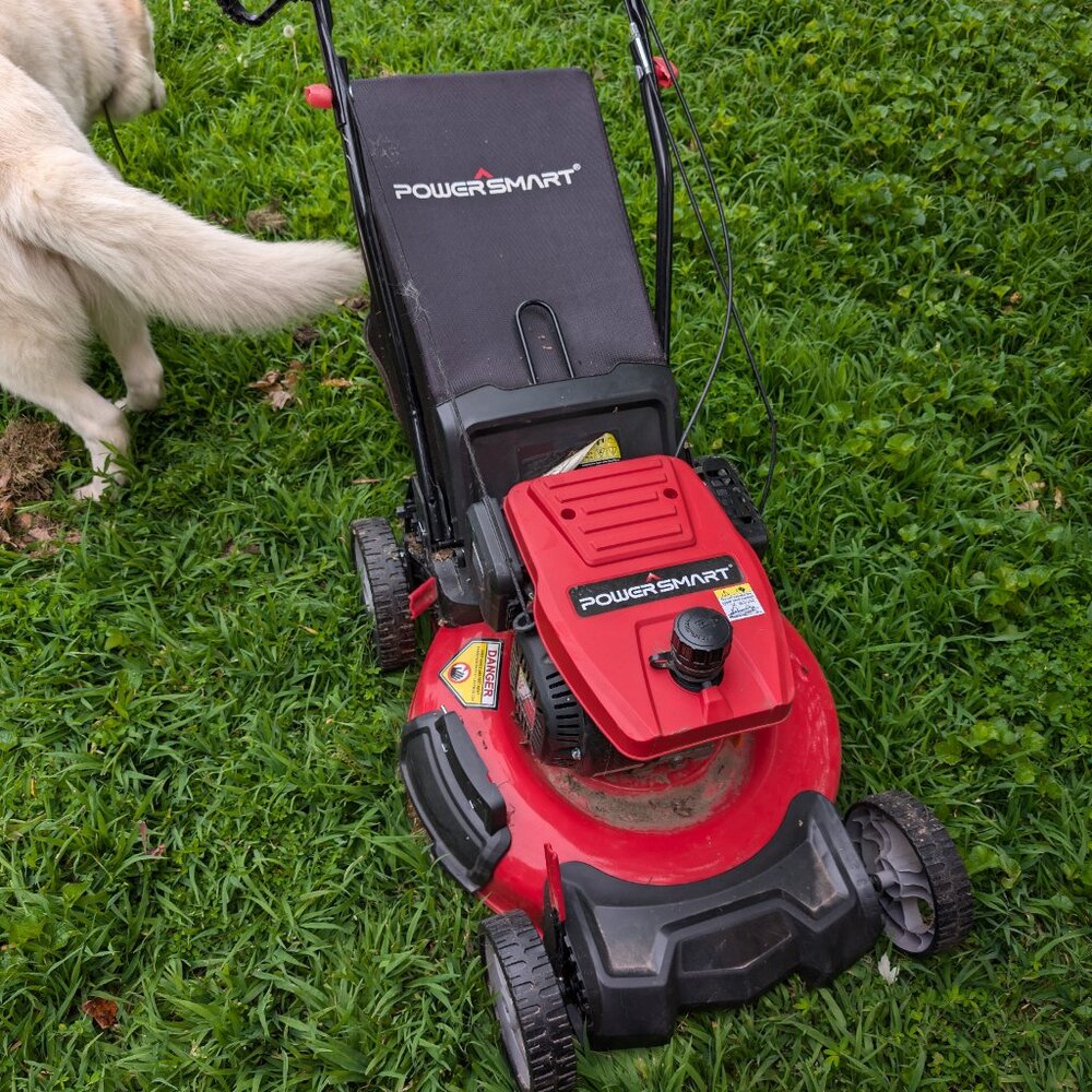 Power start push mower